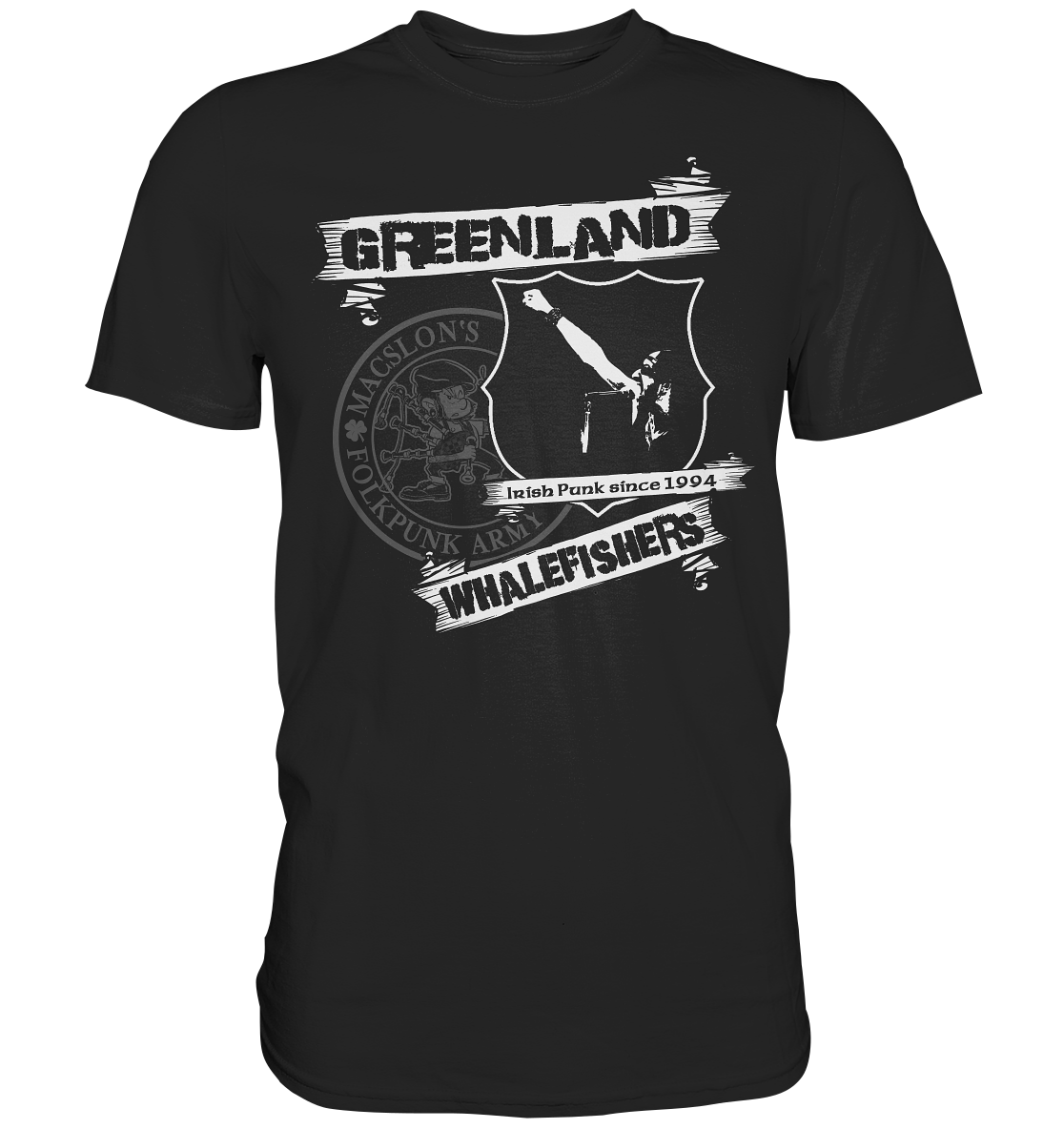 Greenland Whalefishers "MacSlon's Folkpunk Army" - Premium Shirt