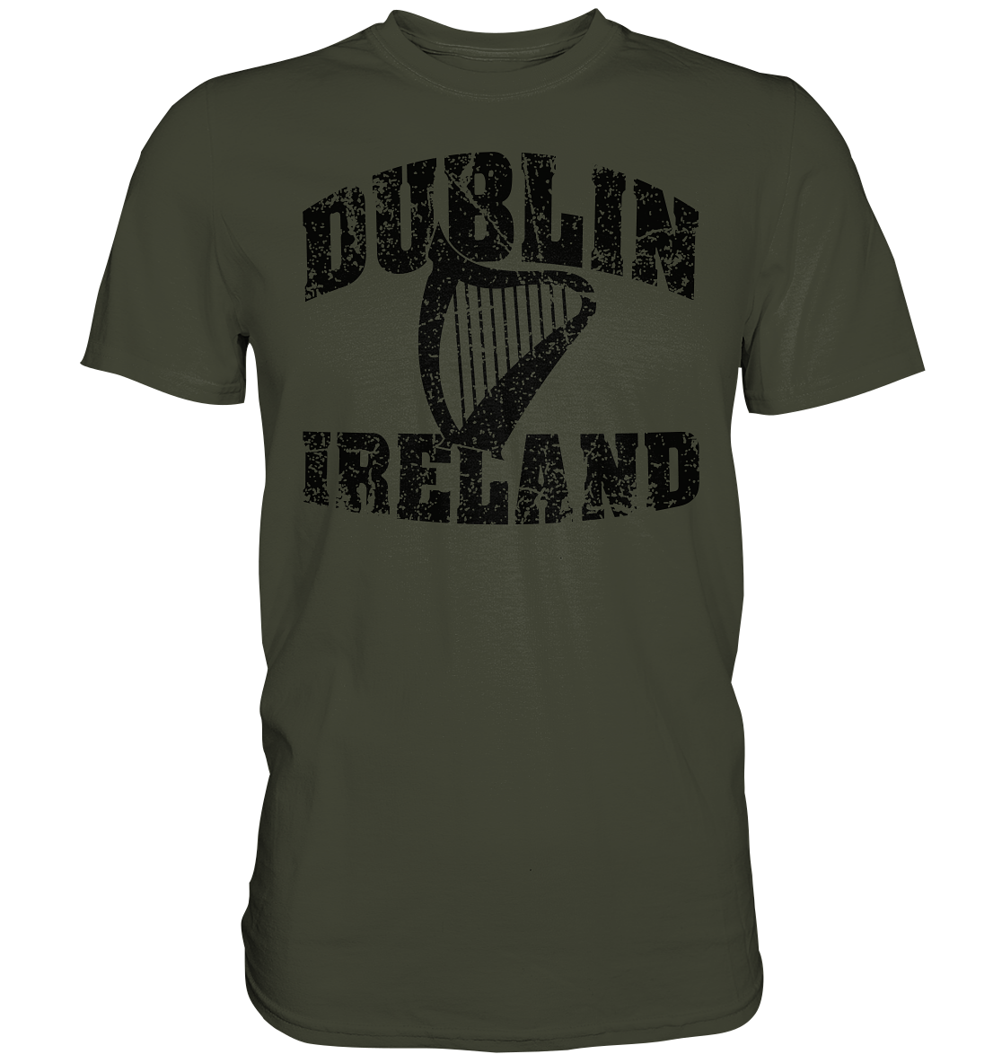 Dublin Ireland Harp - Premium Shirt