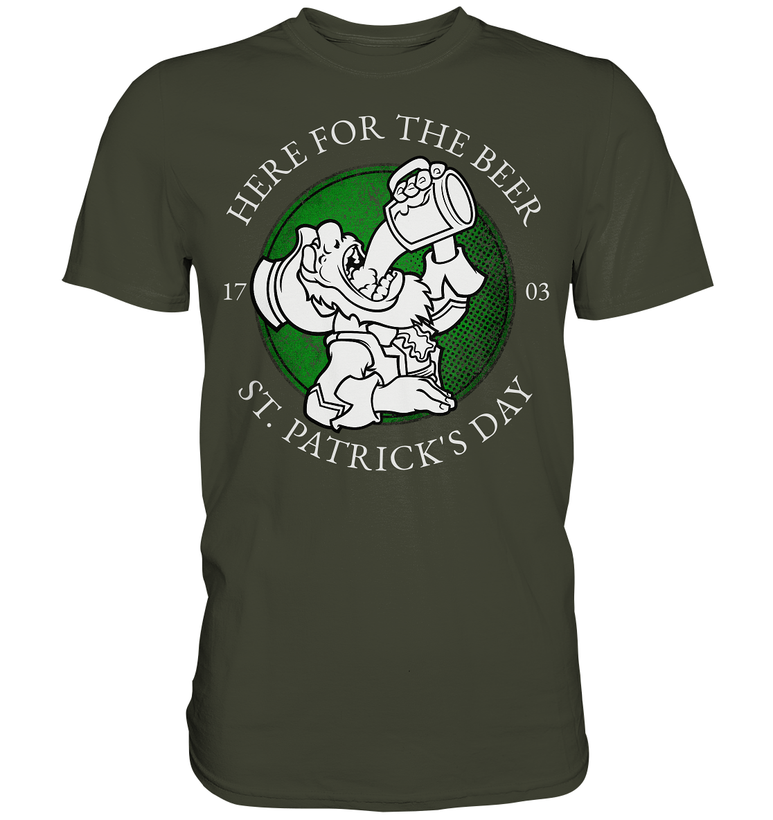 Here For The Beer "St. Patrick's Day" - Premium Shirt