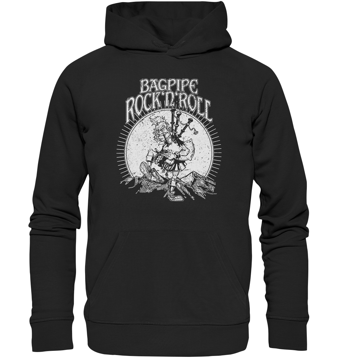 Bagpipe Rock'n'Roll - Premium Unisex Hoodie