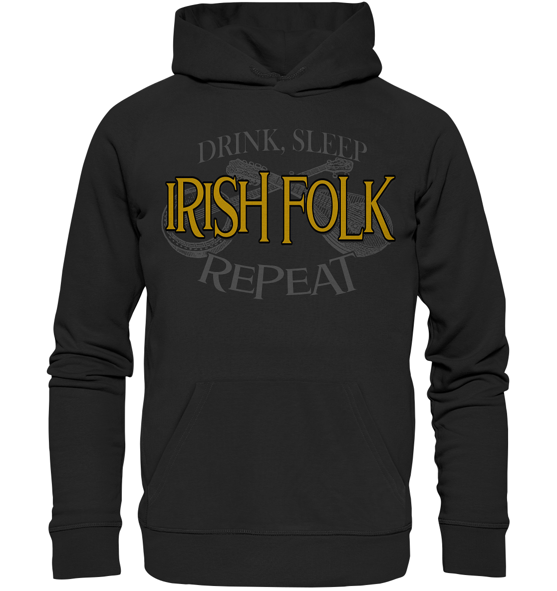 Drink, Sleep "Irish Folk" Repeat - Premium Unisex Hoodie
