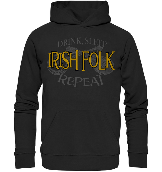 Drink, Sleep "Irish Folk" Repeat - Premium Unisex Hoodie