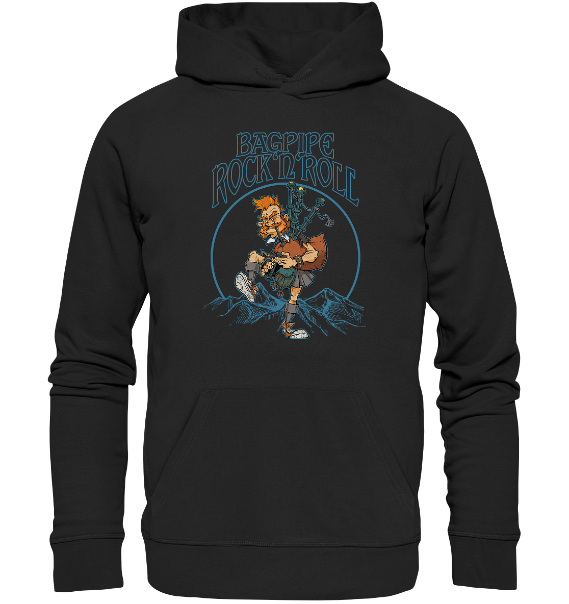 Bagpipe Rock'n'Roll - Premium Unisex Hoodie