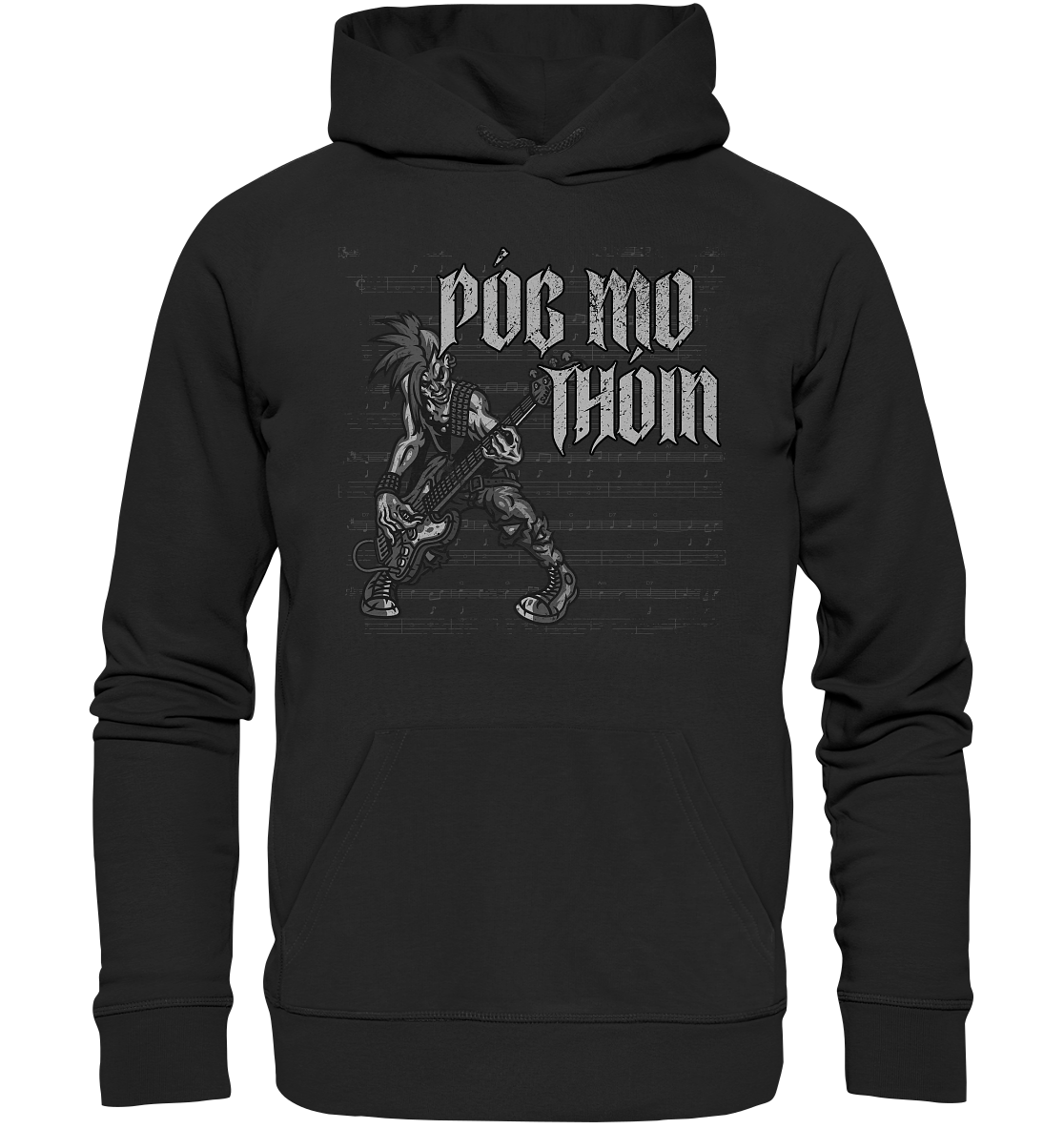 Póg Mo Thóin Streetwear "Punkrocker" - Premium Unisex Hoodie