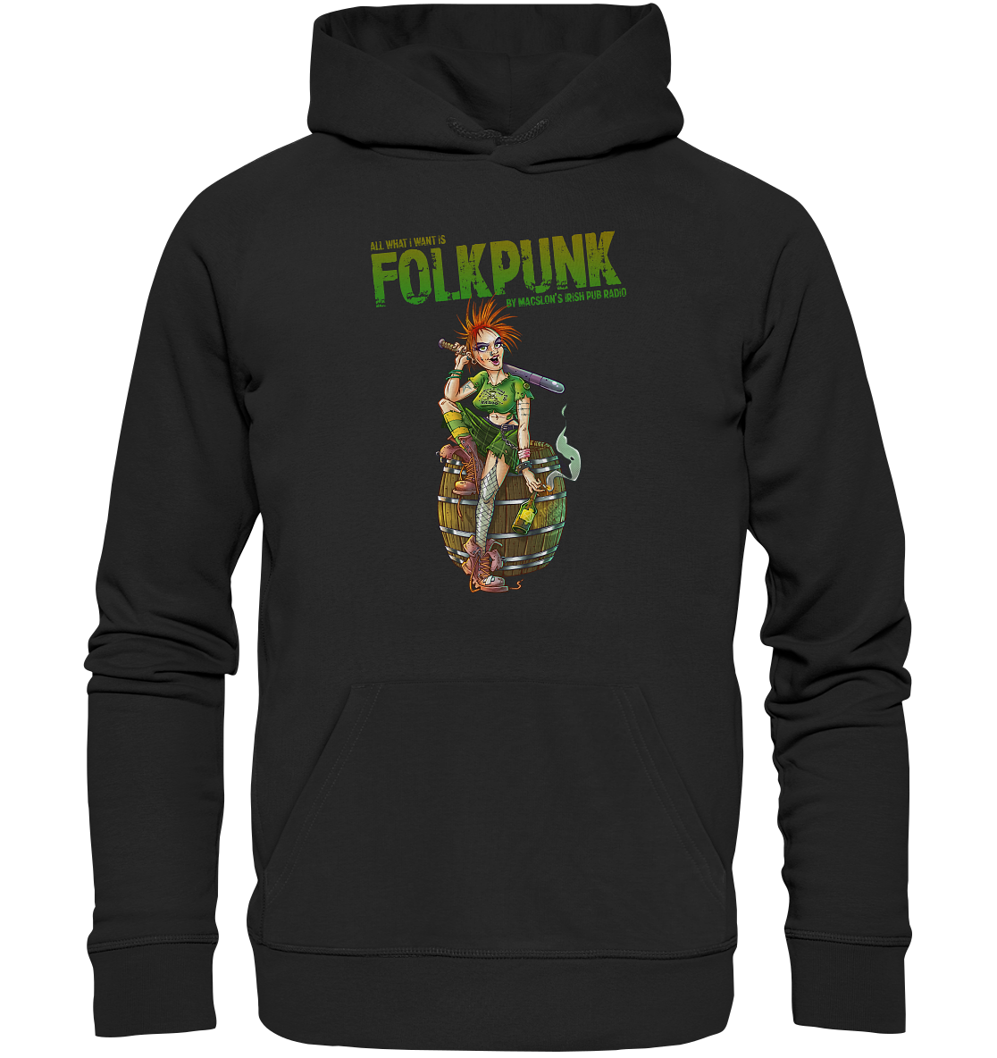 All What I Want Is "Folkpunk" - Premium Unisex Hoodie