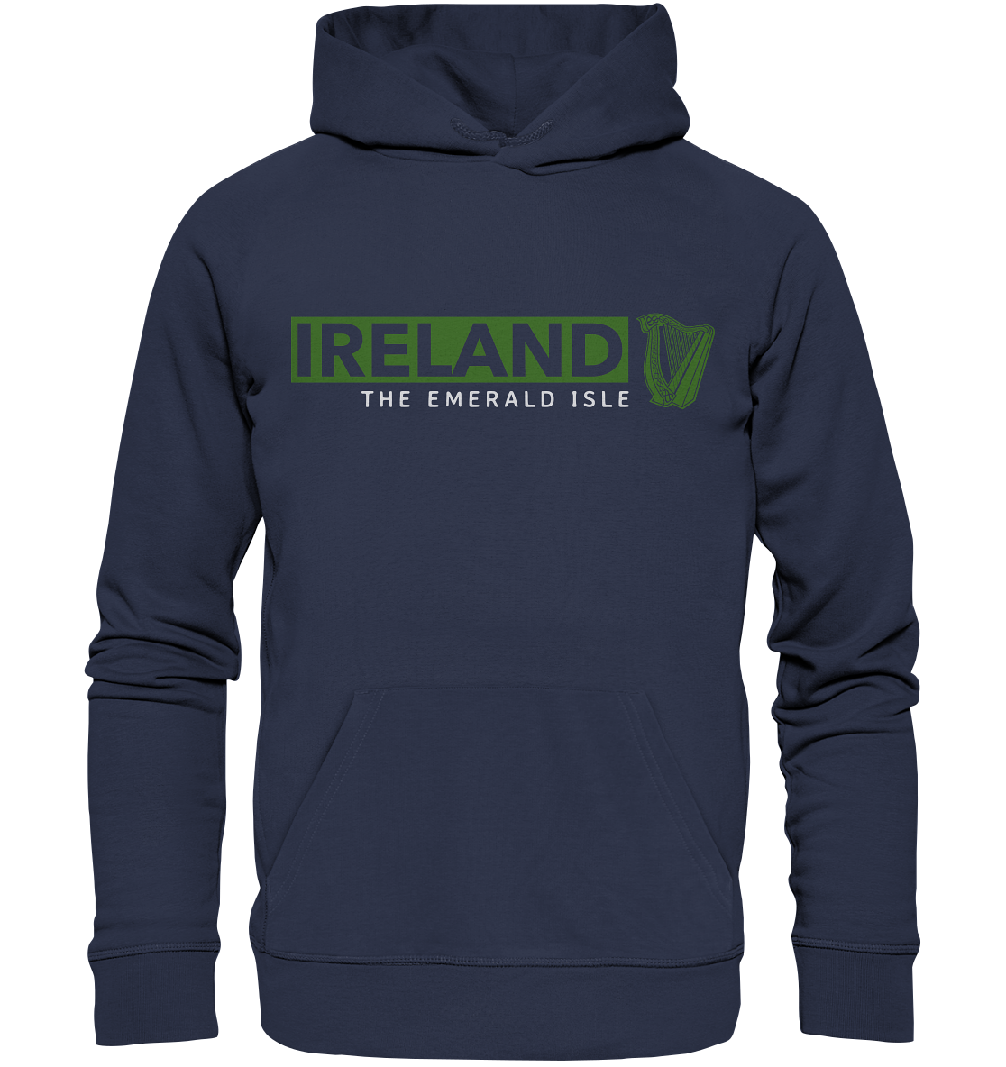 Ireland "The Emerald Isle / Harp" - Premium Unisex Hoodie