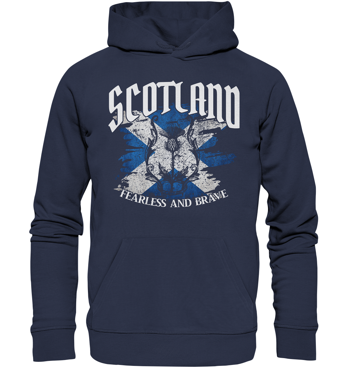 Scotland "Fearless and Brave / Splatter" - Premium Unisex Hoodie