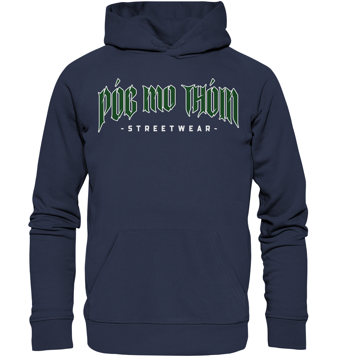 Póg Mo Thóin Streetwear "Green Logo" - Premium Unisex Hoodie