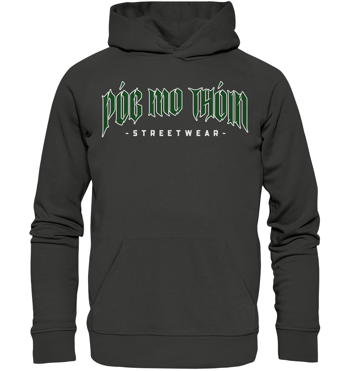 Póg Mo Thóin Streetwear "Green Logo" - Premium Unisex Hoodie