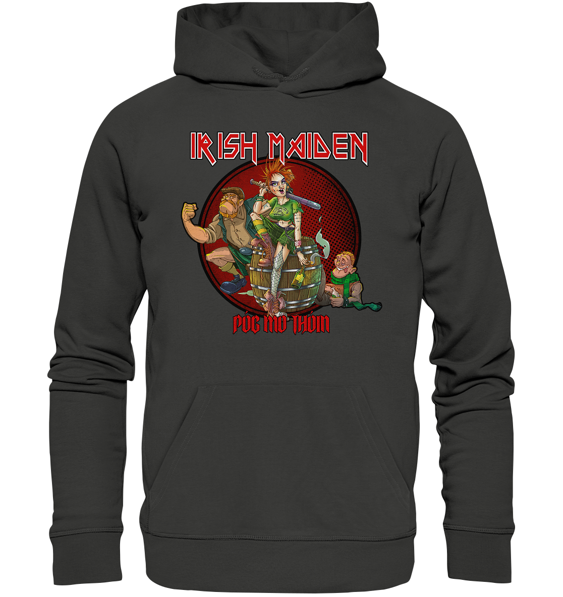 Póg Mo Thóin Streetwear "Irish Maiden" - Premium Unisex Hoodie