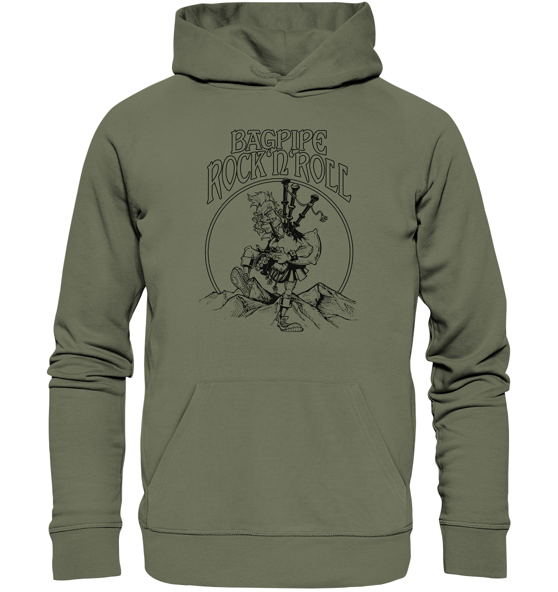 Bagpipe Rock'n'Roll - Premium Unisex Hoodie