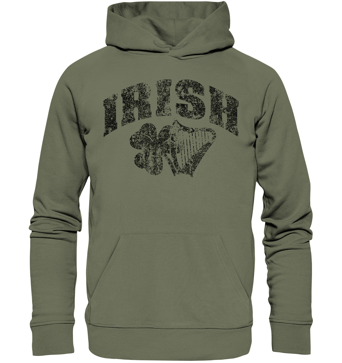 Irish "Shamrock & Harp" - Premium Unisex Hoodie