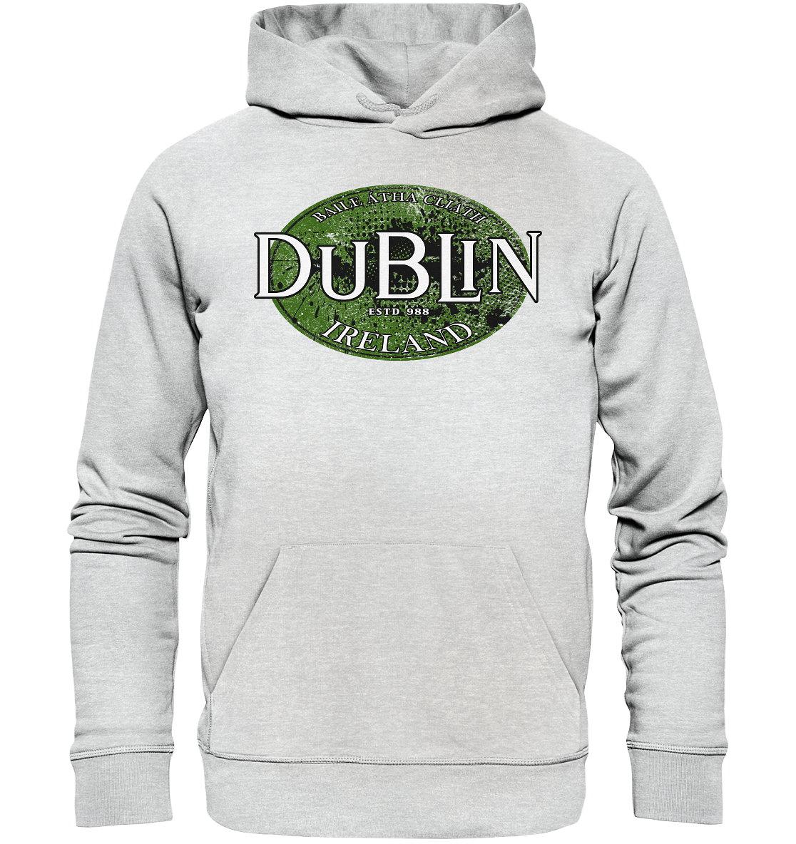 Dublin "Ireland / Baile Átha Cliath / Estd 988" - Premium Unisex Hoodie