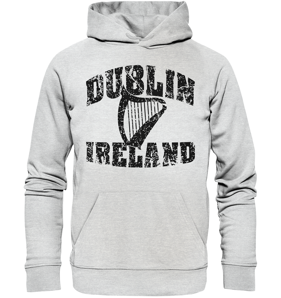 Dublin Ireland Harp - Premium Unisex Hoodie