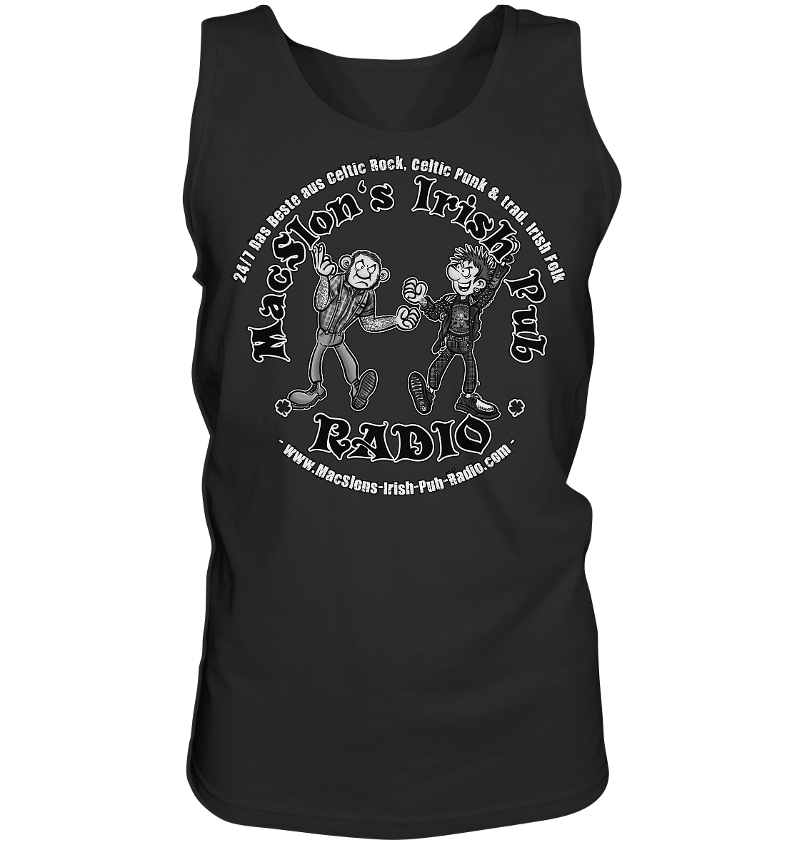MacSlon's Radio "24/7 - Punk & Skin Logo" - Tank-Top