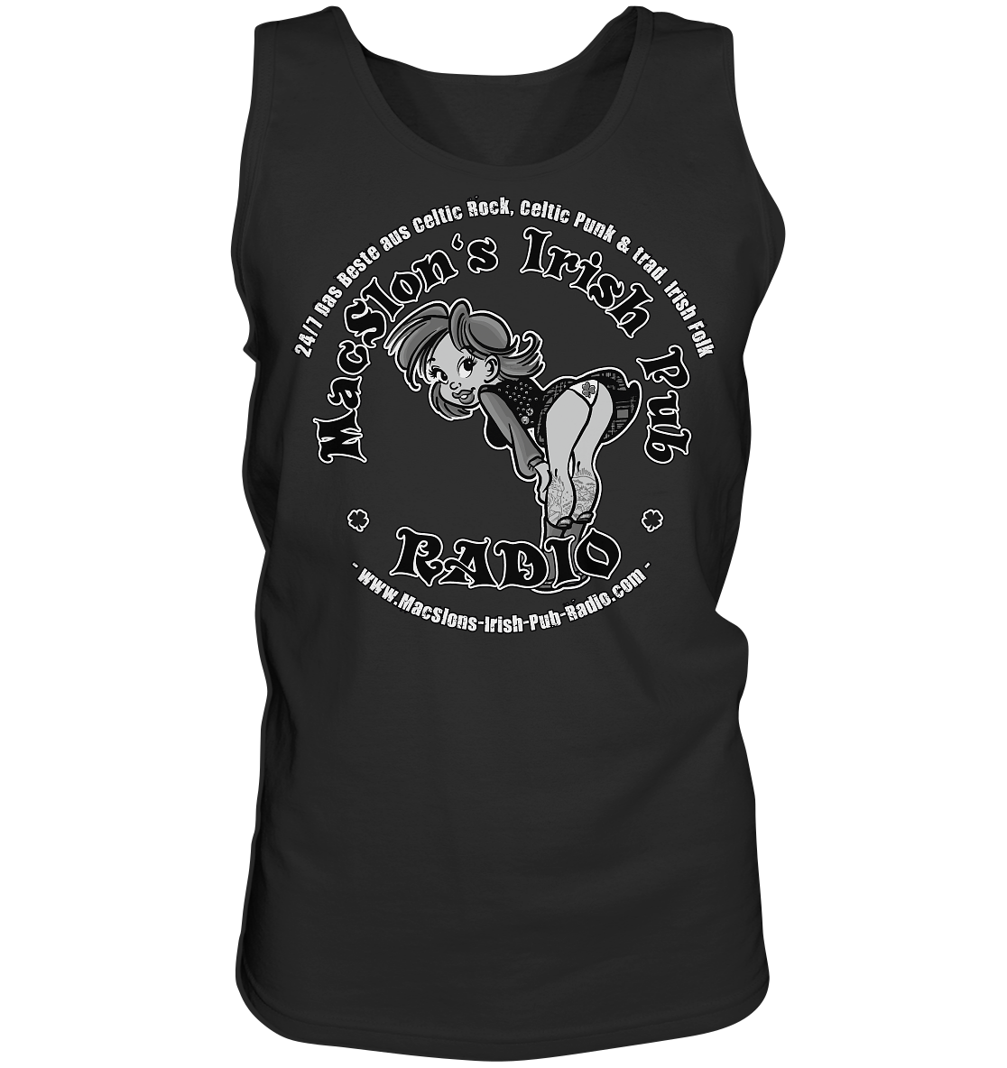 MacSlon's Radio "24/7 - Irish Girl Logo" - Tank-Top