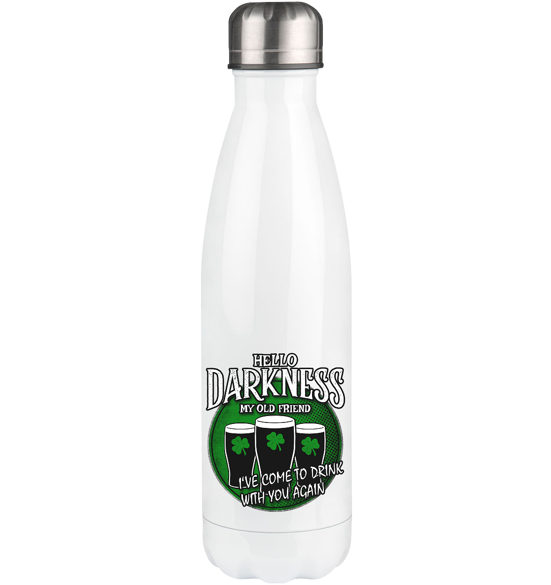 Hello Darkness My Old Friend - Thermoflasche 500ml