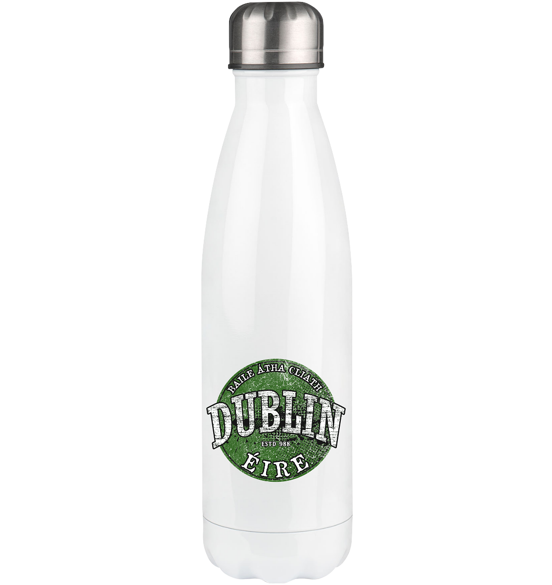 Dublin "Estd 988 / Baile Átha Cliath / Éire" - Thermoflasche 500ml