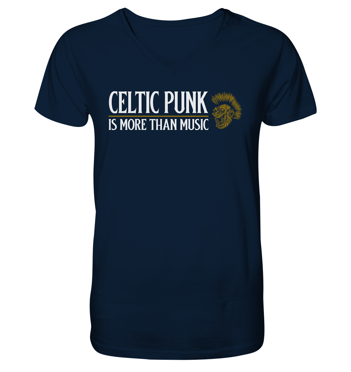 Celtic Punk "Is More Than Music" - V-Neck Shirt