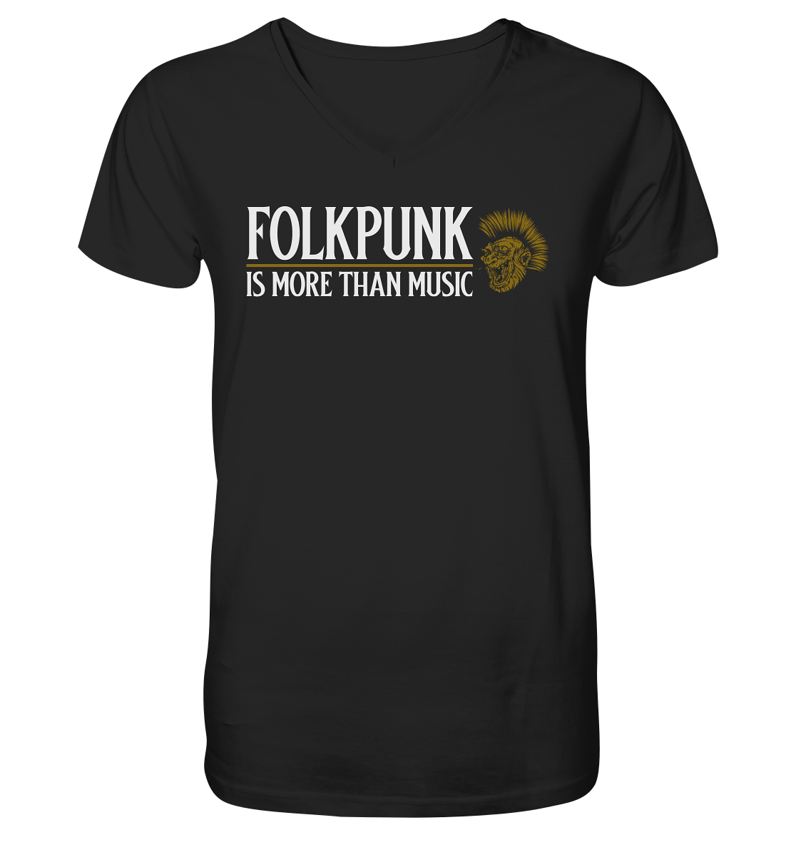Folkpunk "Is More Than Music" - V-Neck Shirt