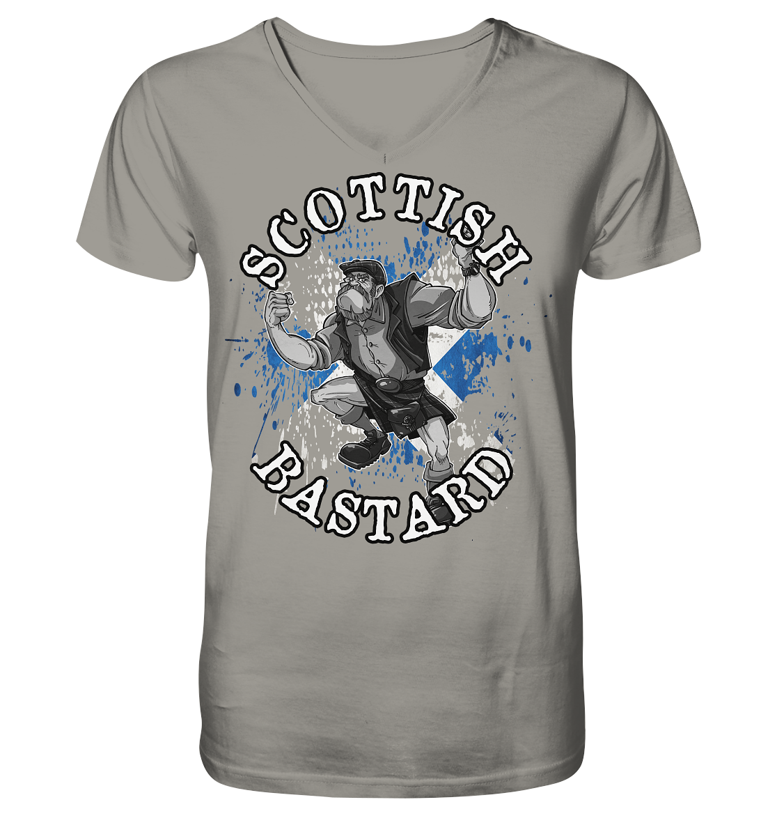 "Scottish Bastard" - V-Neck Shirt