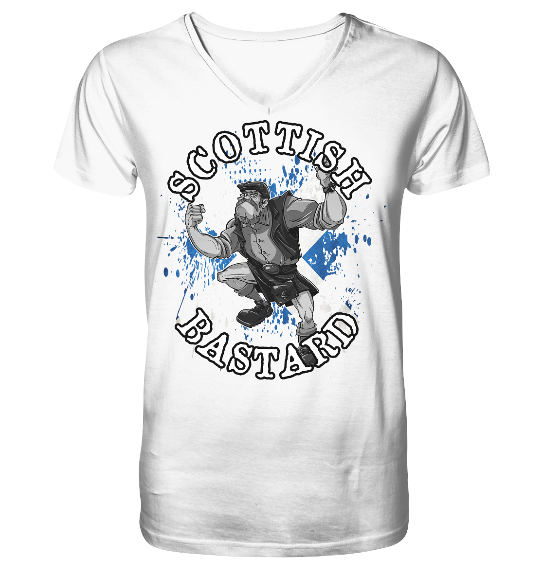 "Scottish Bastard" - V-Neck Shirt