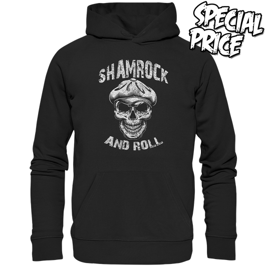 Shamrock And Roll "Skull" - Organic Hoodie (Größe M)