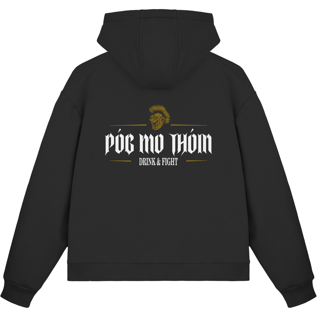 Póg Mo Thóin Streetwear "Drink & Fight"  - Fluffy Boxcut Zipper