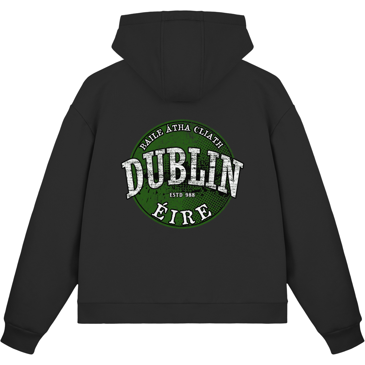 Dublin "Estd 988 / Baile Átha Cliath / Éire"  - Fluffy Boxcut Zipper