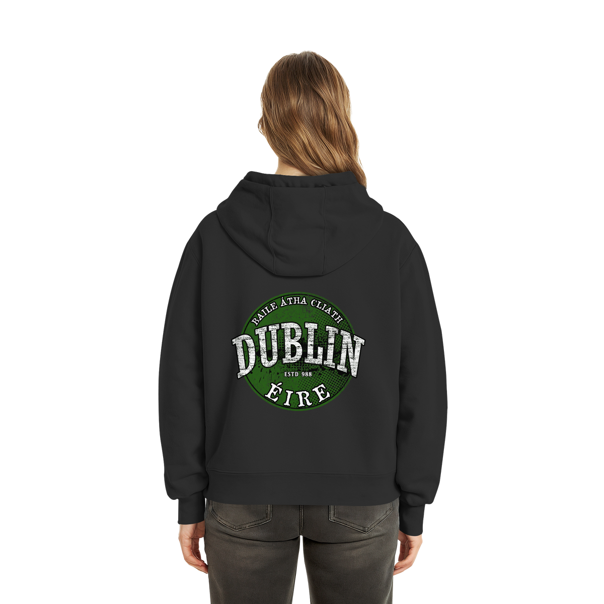 Dublin "Estd 988 / Baile Átha Cliath / Éire"  - Fluffy Boxcut Zipper