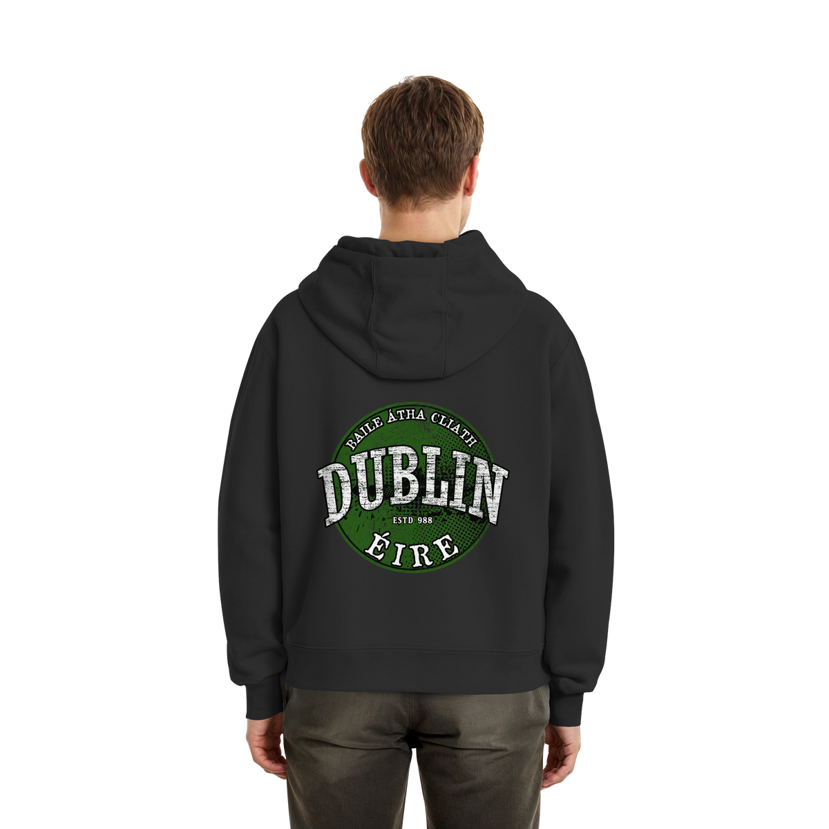 Dublin "Estd 988 / Baile Átha Cliath / Éire"  - Fluffy Boxcut Zipper
