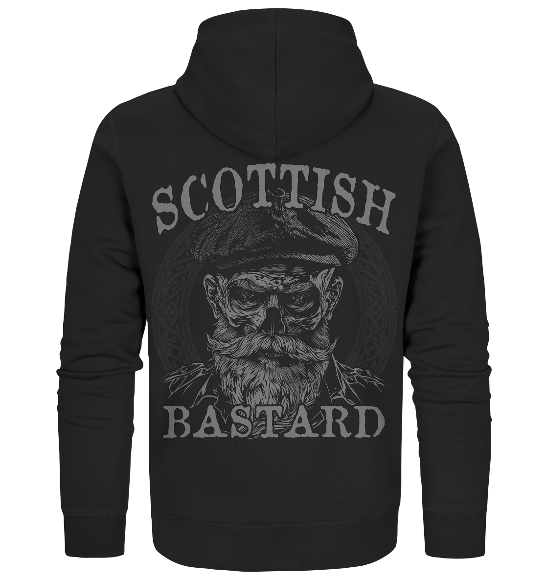 Scottish Bastard "Flatcap Skull I" - Organic Zipper