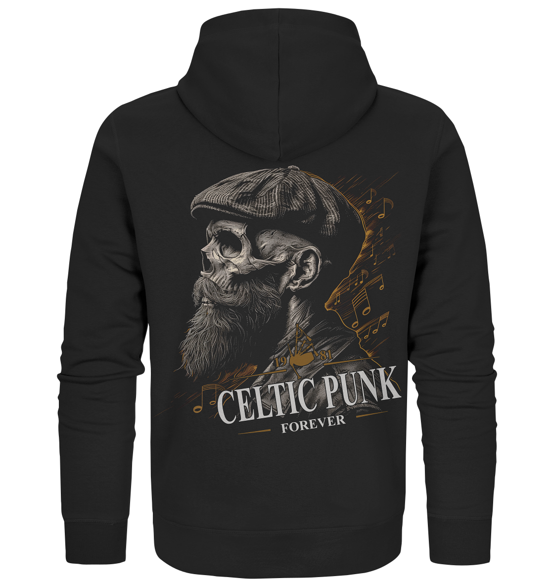 Celtic Punk "Forever / Flatcap-Skull I"  - Organic Zipper