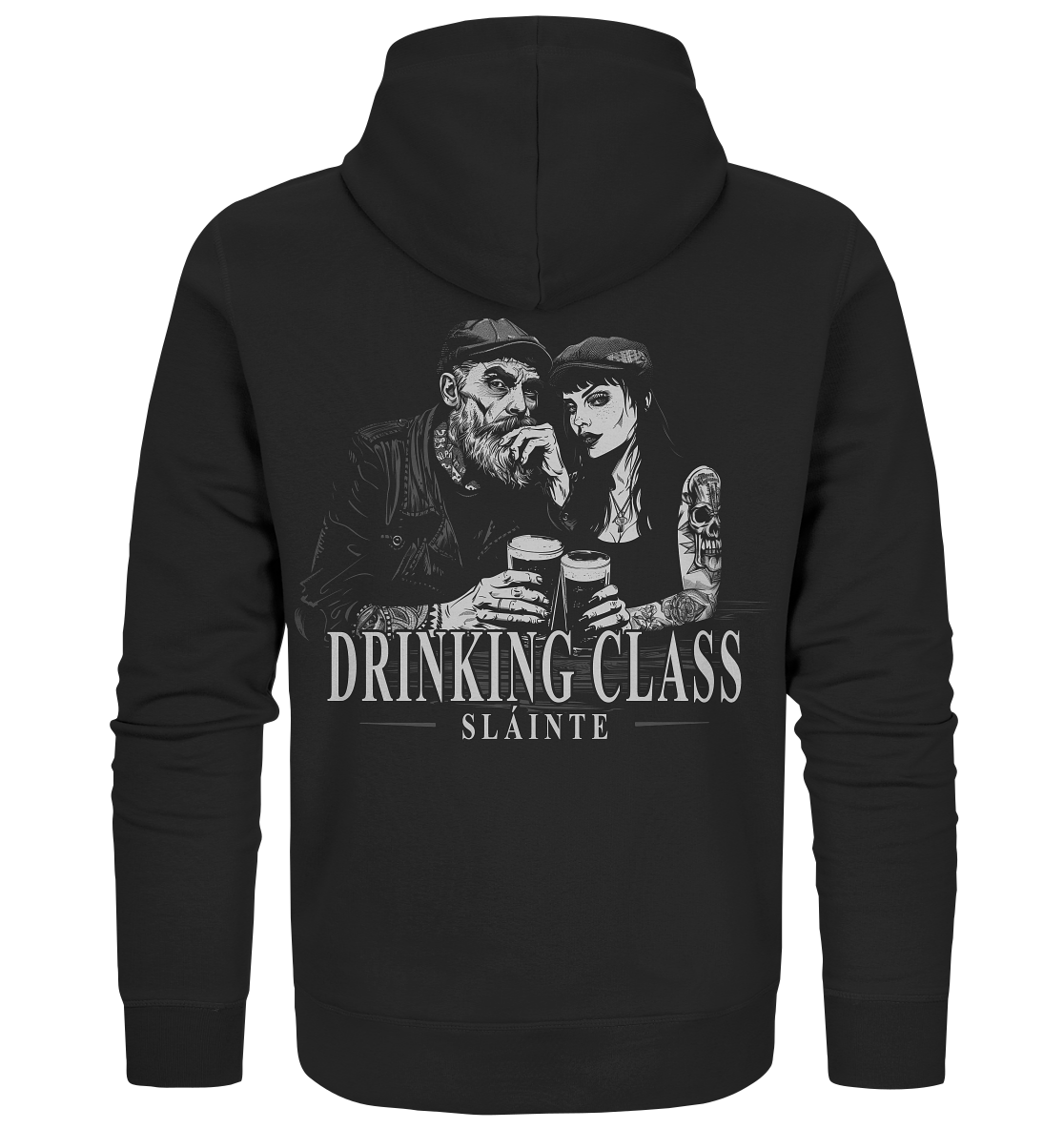 Drinking Class "Sláinte / Irish Pub Couple I" - Organic Zipper
