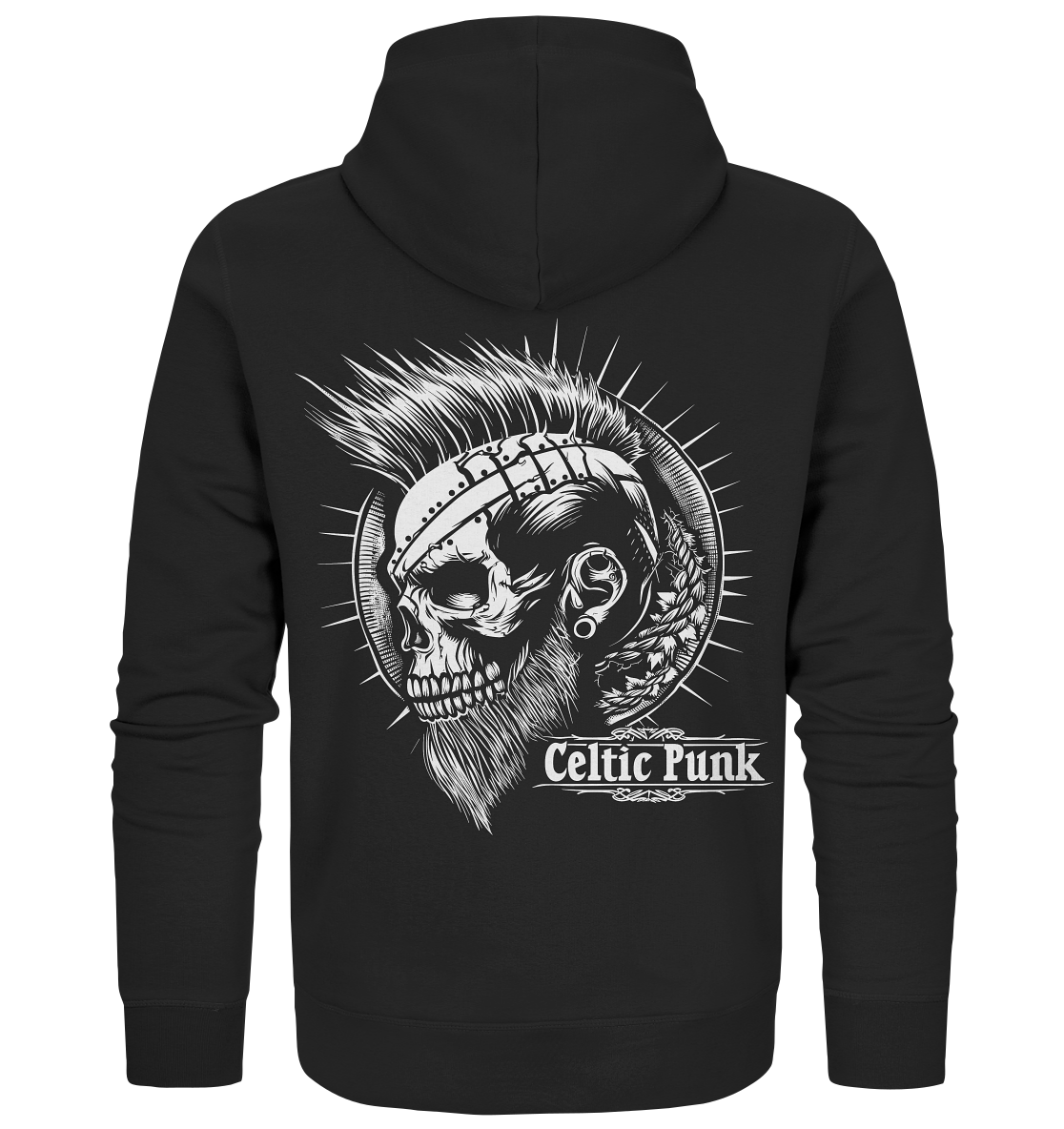 Celtic Punk "Skull IV" - Organic Zipper