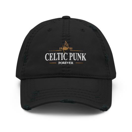 Celtic Punk "Forever" (Hochwertiger Stick) - Dad-Hat im Used-Look