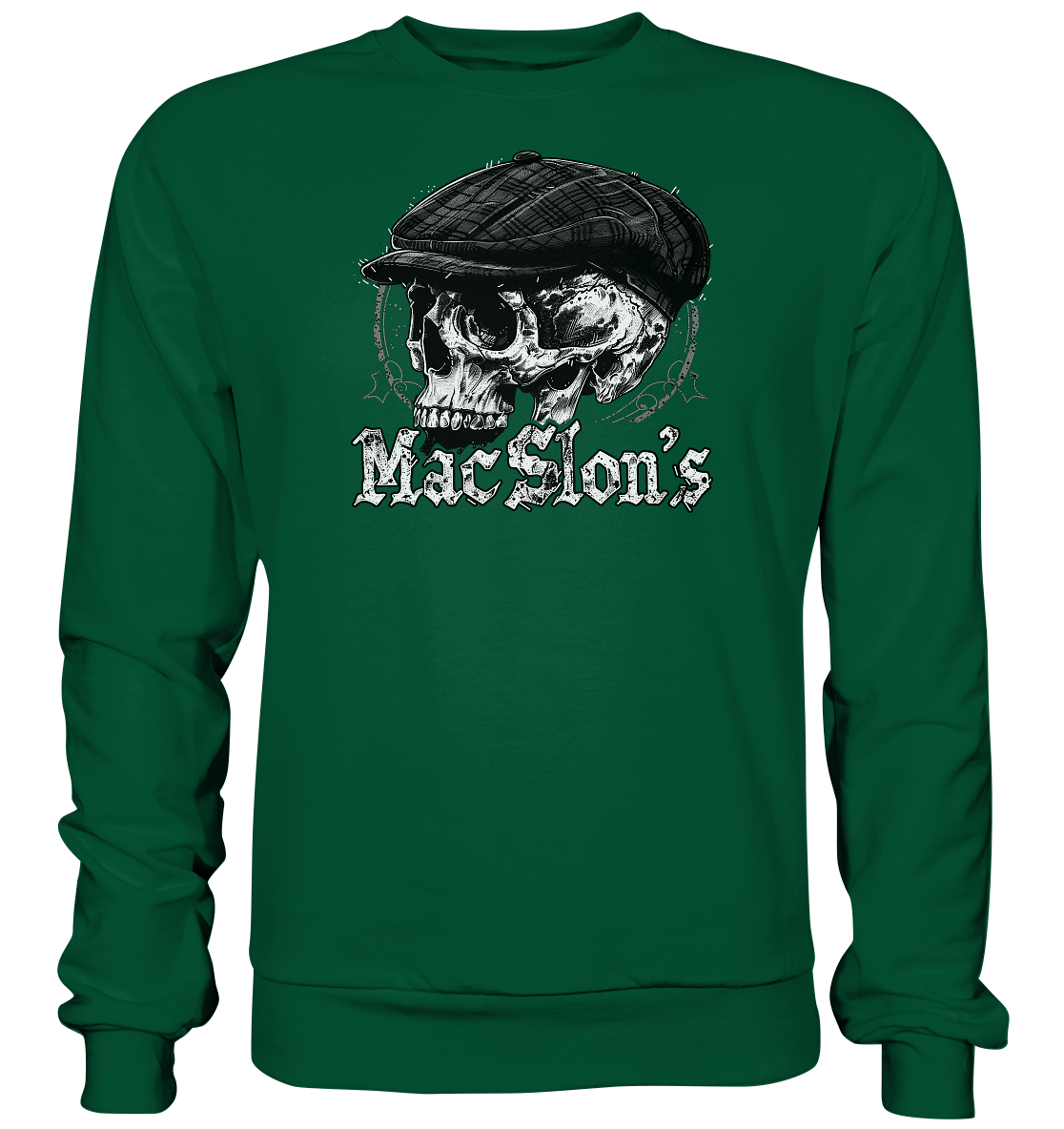 MacSlon's "Flatcap-Skull II" - Basic Sweatshirt