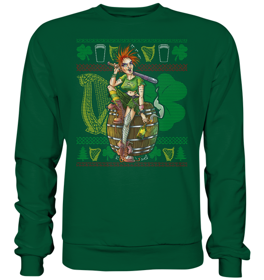 Irish Punk Girl (Christmas) - Basic Sweatshirt