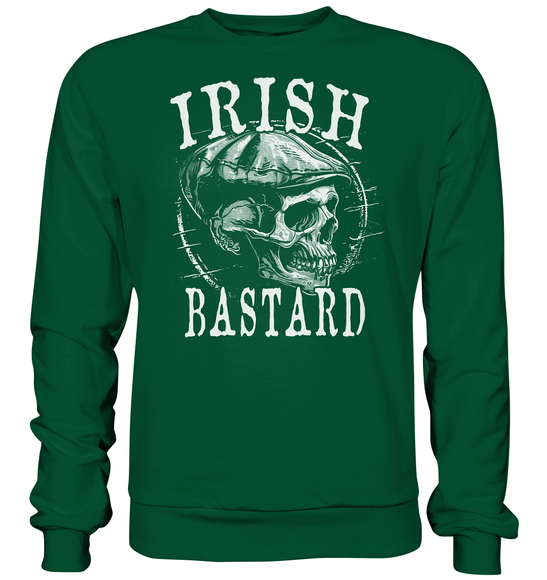 Irish Bastard "Flatcap-Skull I" - Basic Sweatshirt