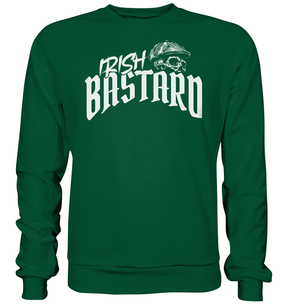 Irish Bastard "Flatcap-Skull V" - Basic Sweatshirt