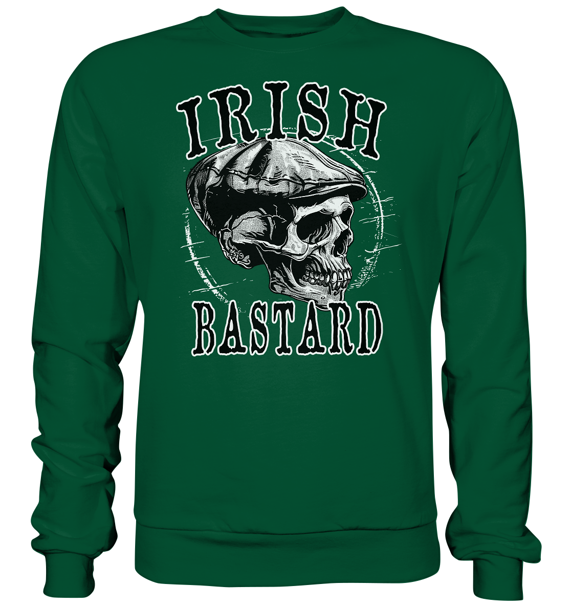 Irish Bastard "Flatcap-Skull II" - Basic Sweatshirt