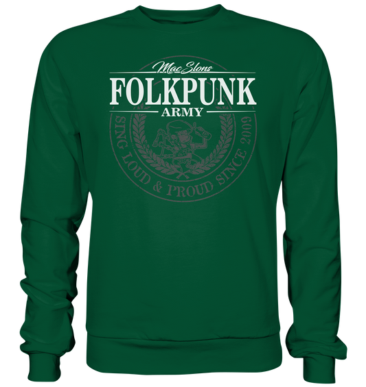 MacSlon's "Folkpunk Army" - Basic Sweatshirt