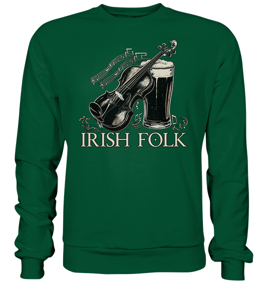 Irish Folk "Pint & Violin" - Basic Sweatshirt