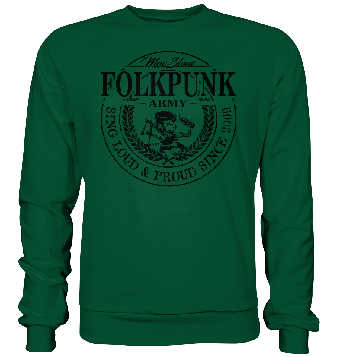 MacSlon's "Folkpunk Army" - Basic Sweatshirt