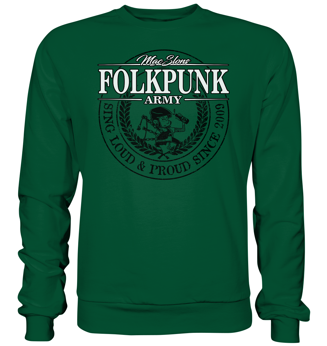 MacSlon's "Folkpunk Army" - Basic Sweatshirt