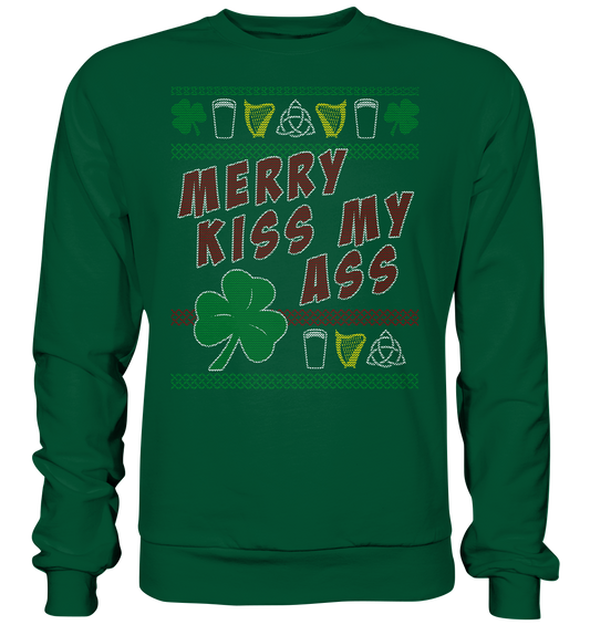 Merry Kiss My Ass (Christmas) - Basic Sweatshirt