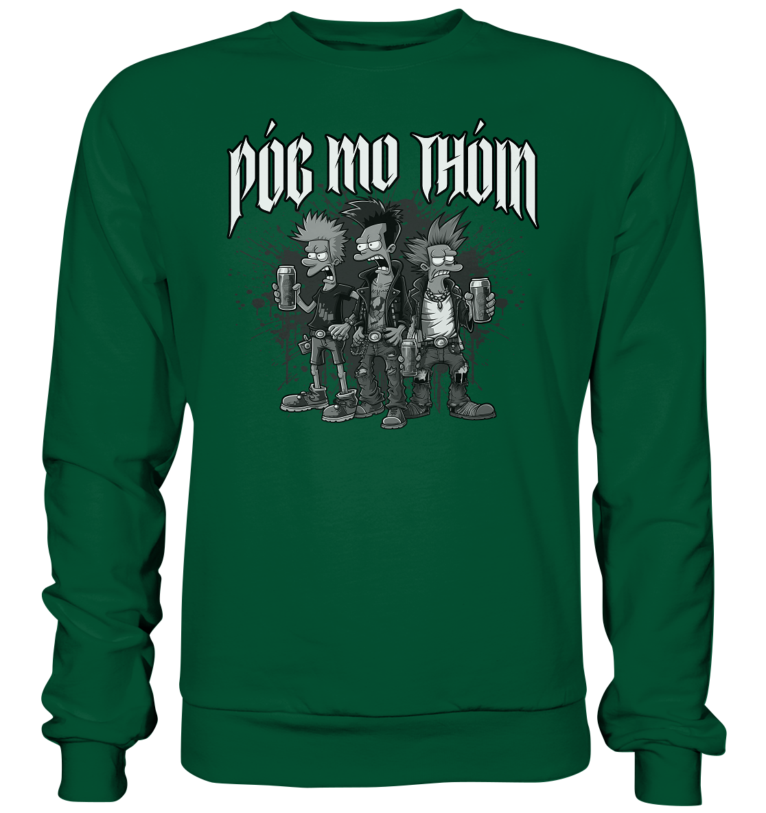 Póg Mo Thóin Streetwear "Punks II" - Basic Sweatshirt