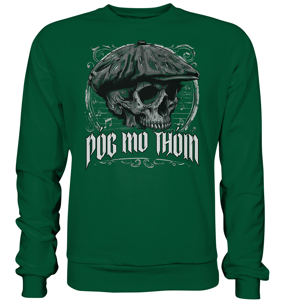 Póg Mo Thóin Streetwear "Flatcap-Skull III" - Basic Sweatshirt