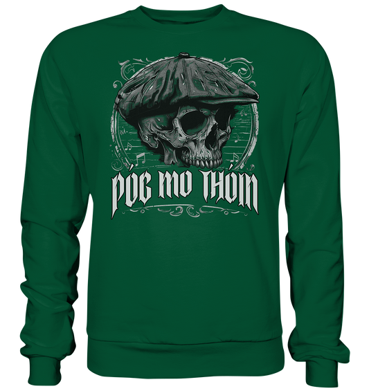 Póg Mo Thóin Streetwear "Flatcap-Skull III" - Basic Sweatshirt