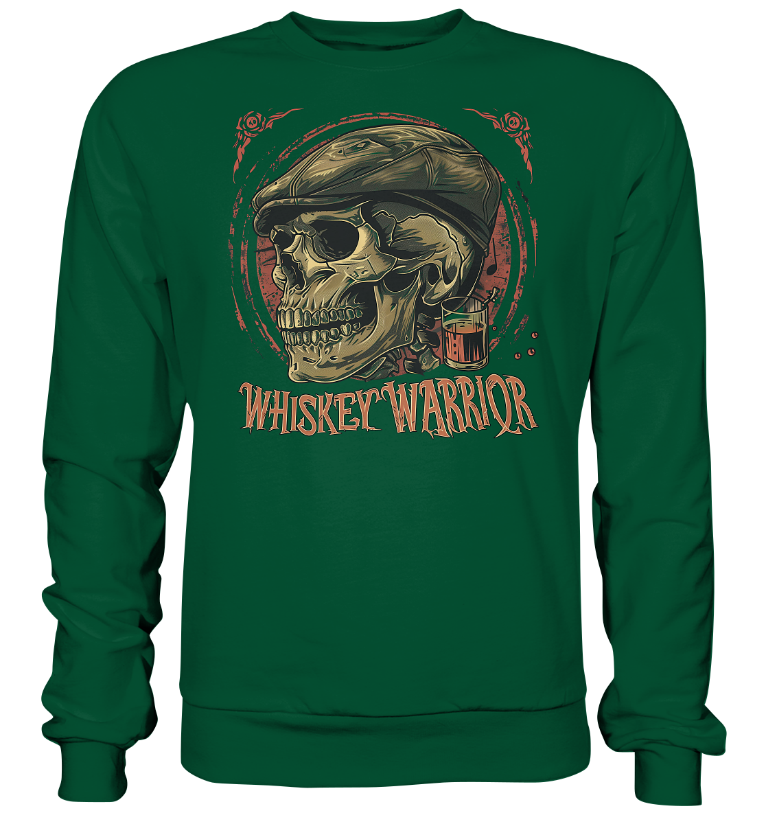Whiskey Warrior "Flatcap-Skull I"  - Basic Sweatshirt